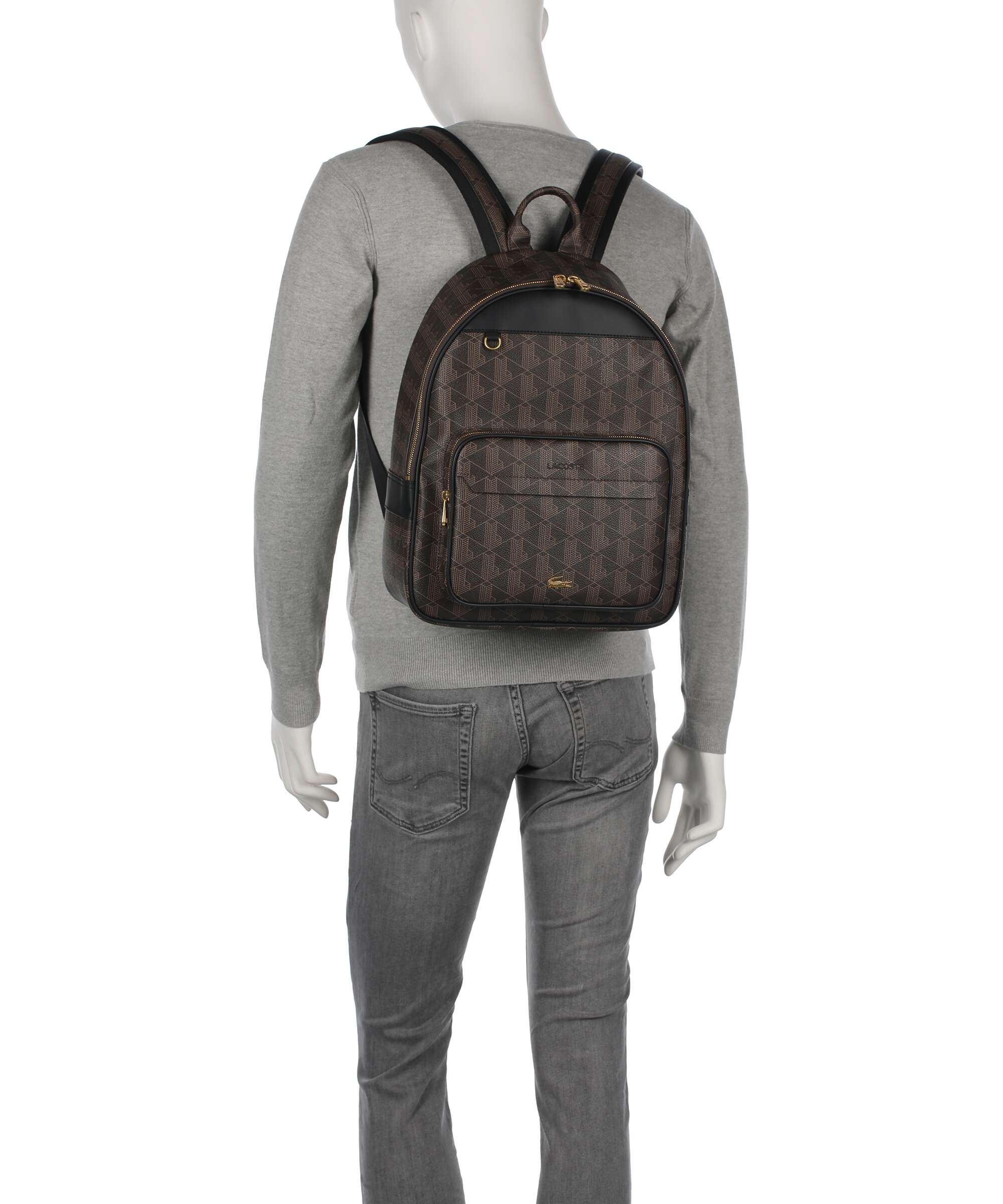 Lacoste The Blend Backpack mono slate black shitake