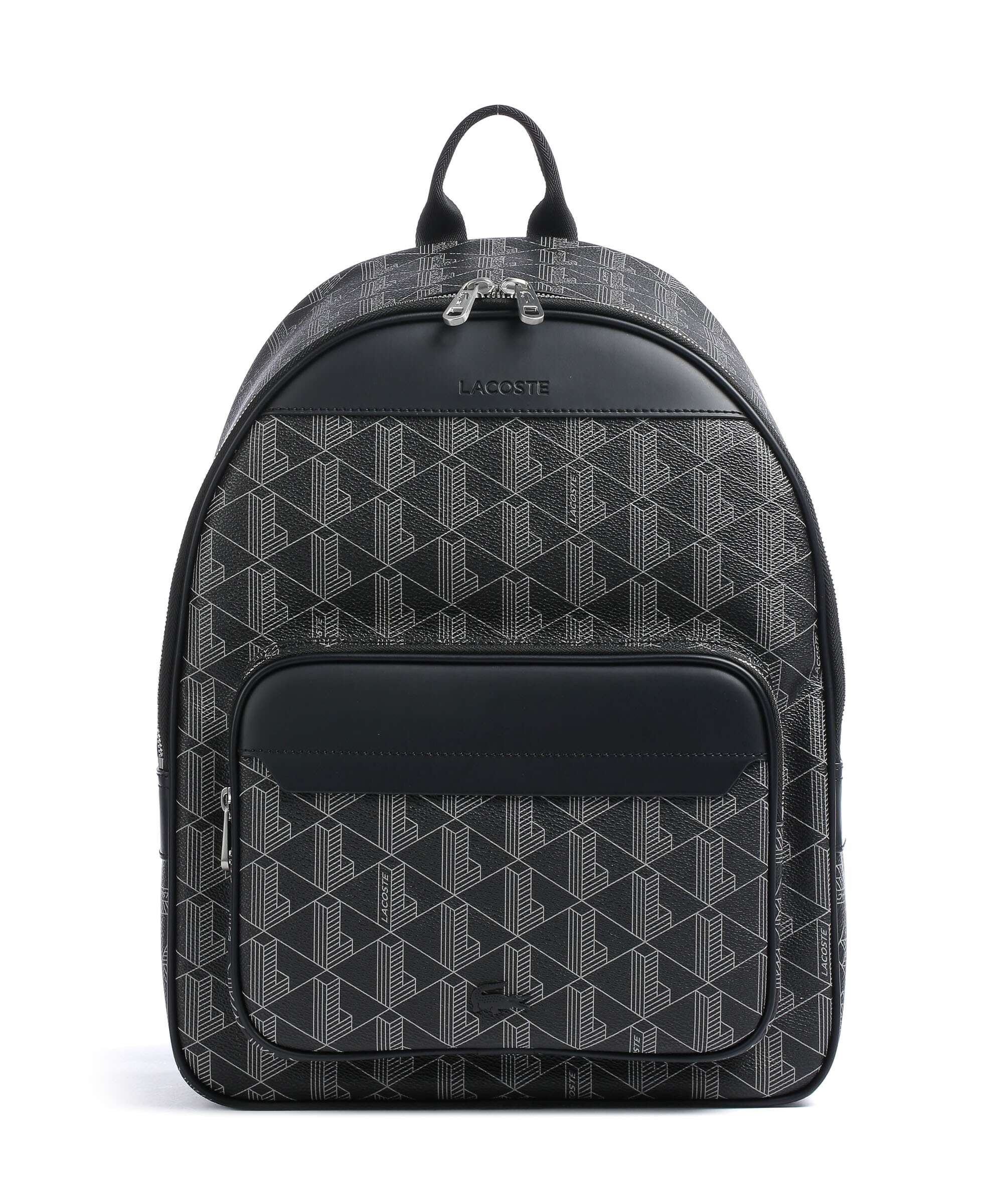 Lacoste The Blend Backpack allover monogram noir gris