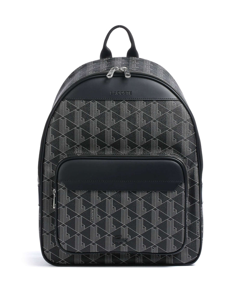 Lacoste The Blend Backpack allover monogram noir gris