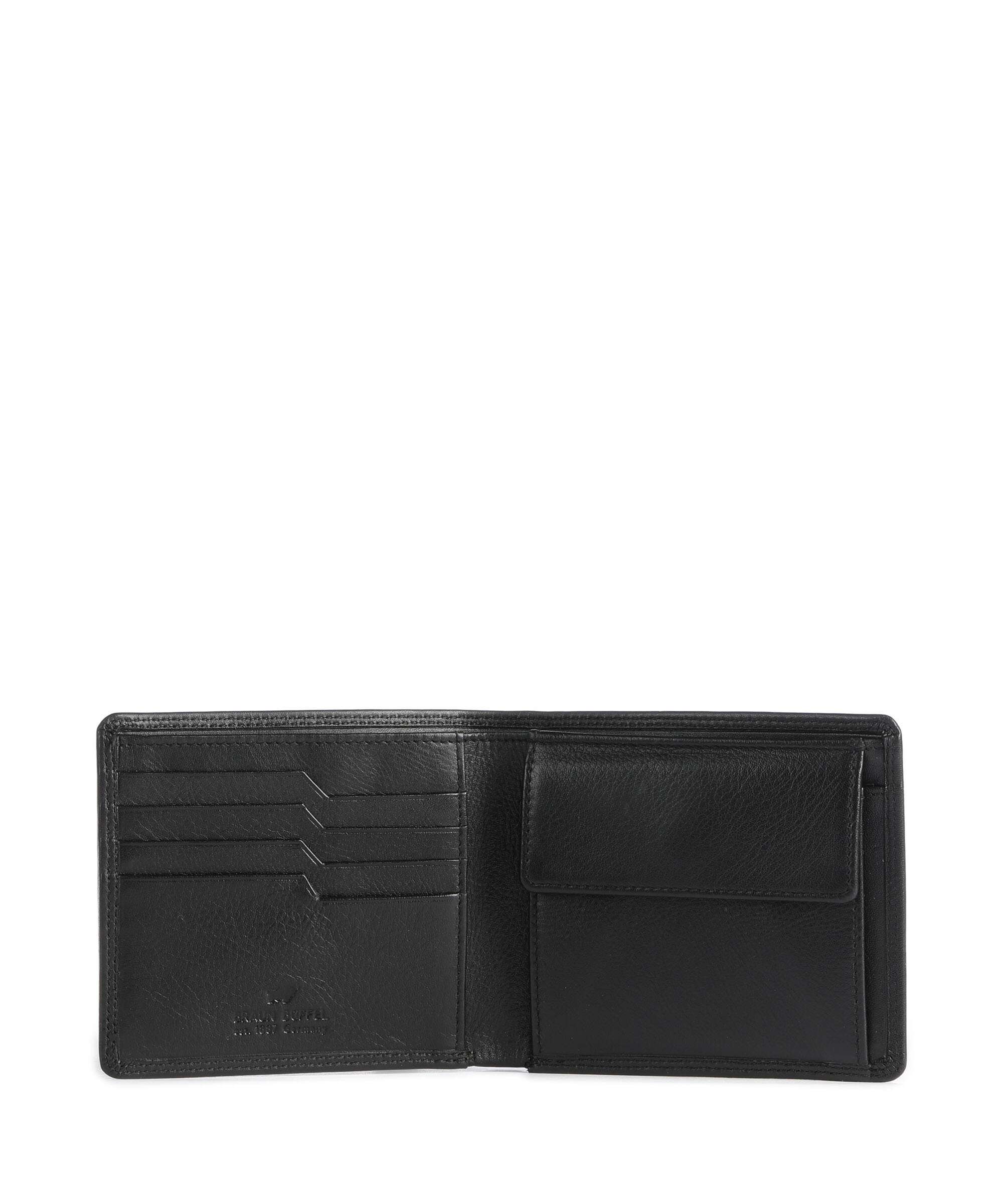 Braun Büffel Golf Secure Wallet schwarz