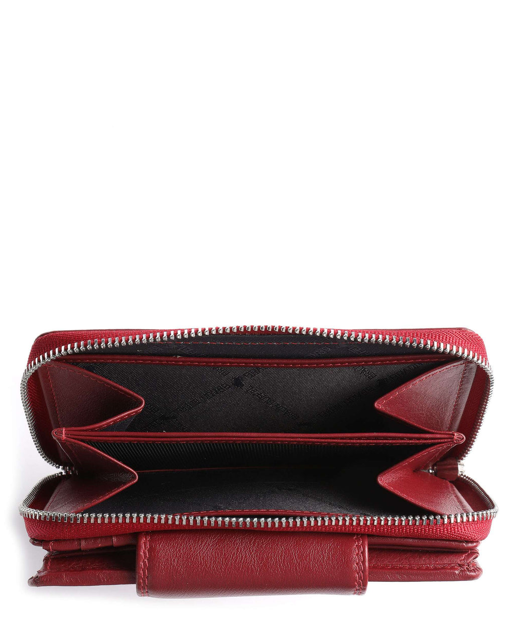 Braun Büffel Golf Secure Wallet rot