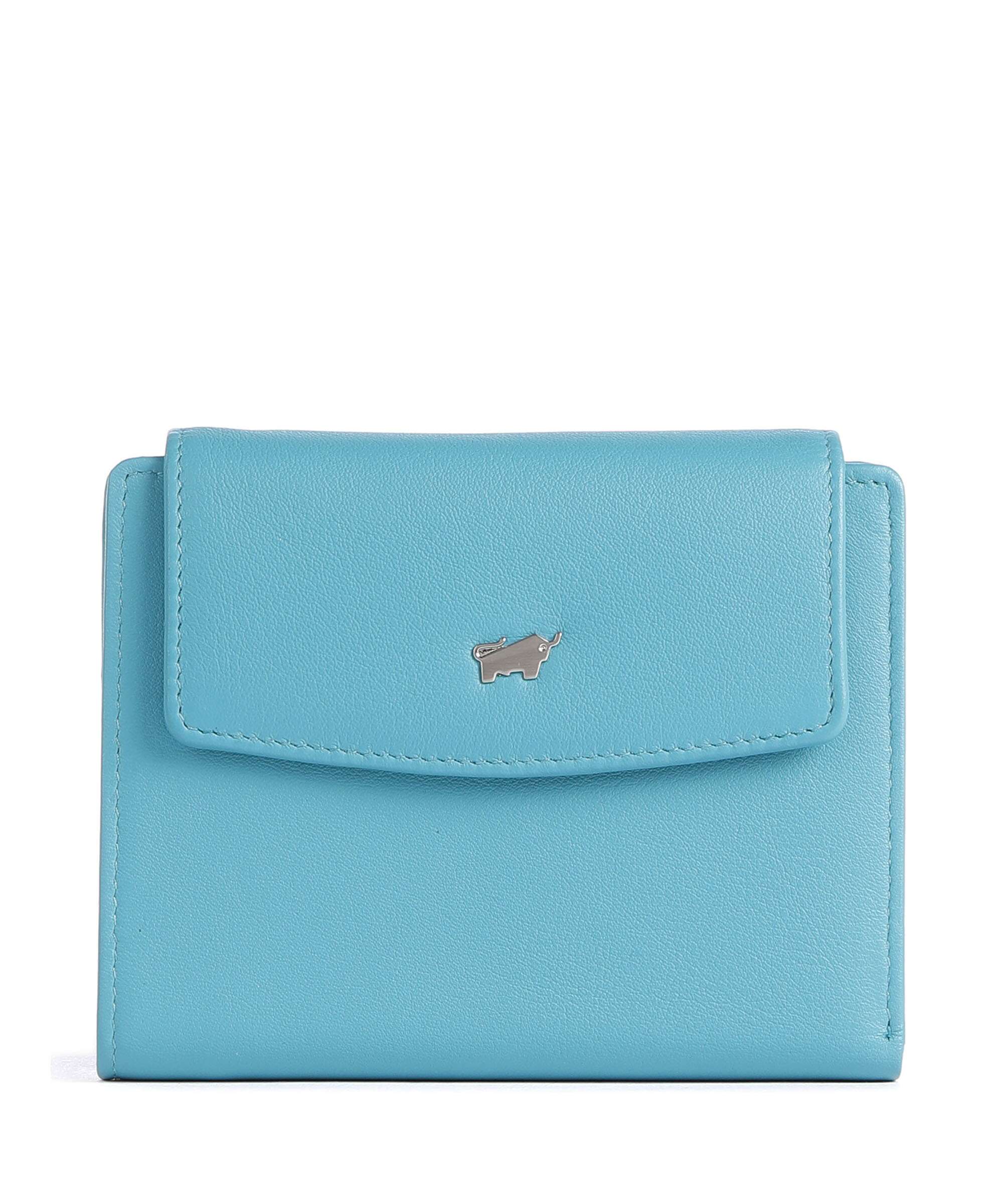 Braun Büffel Joy Wallet türkis