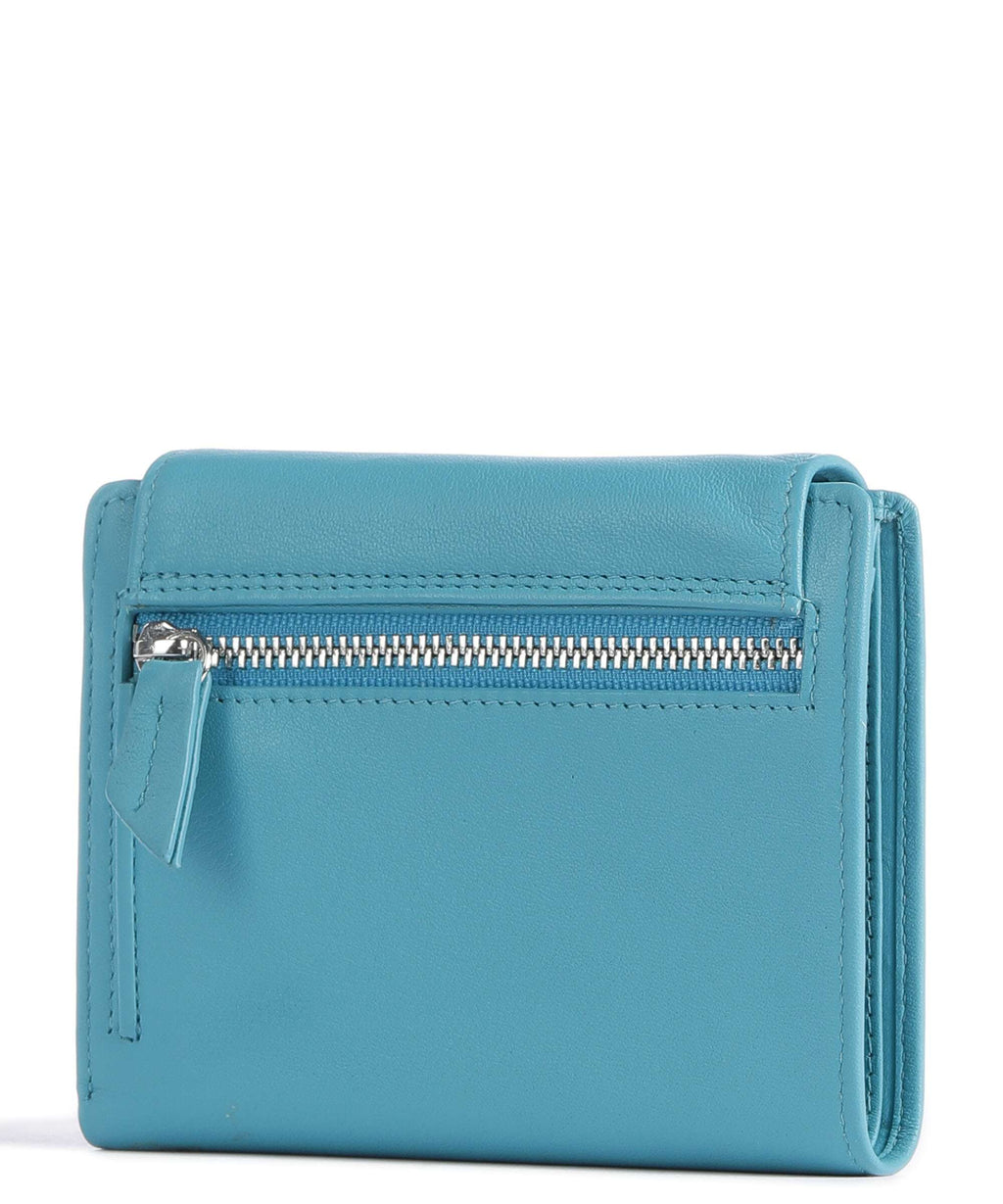 Braun Büffel Joy Wallet türkis