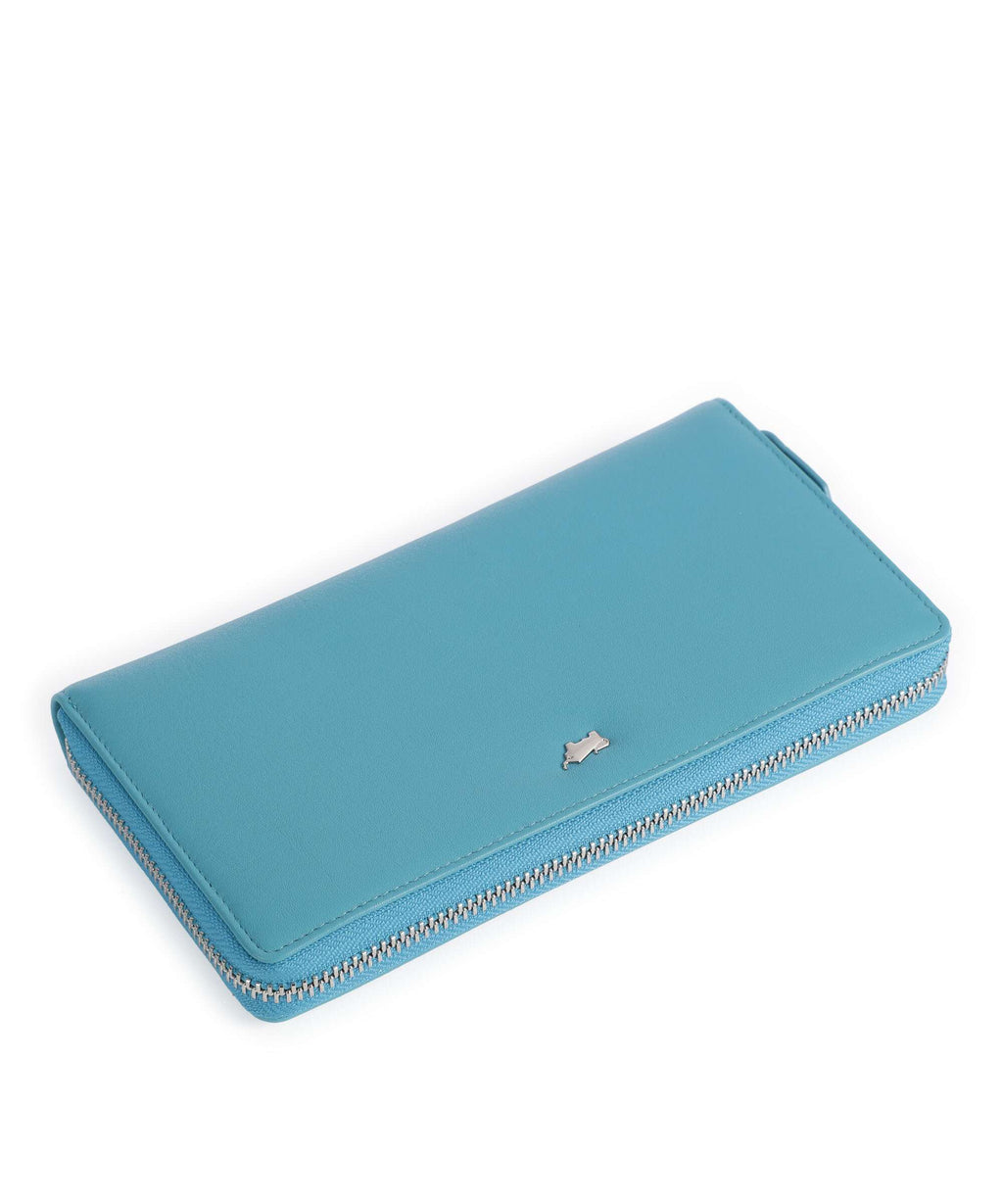 Braun Büffel Joy Wallet türkis