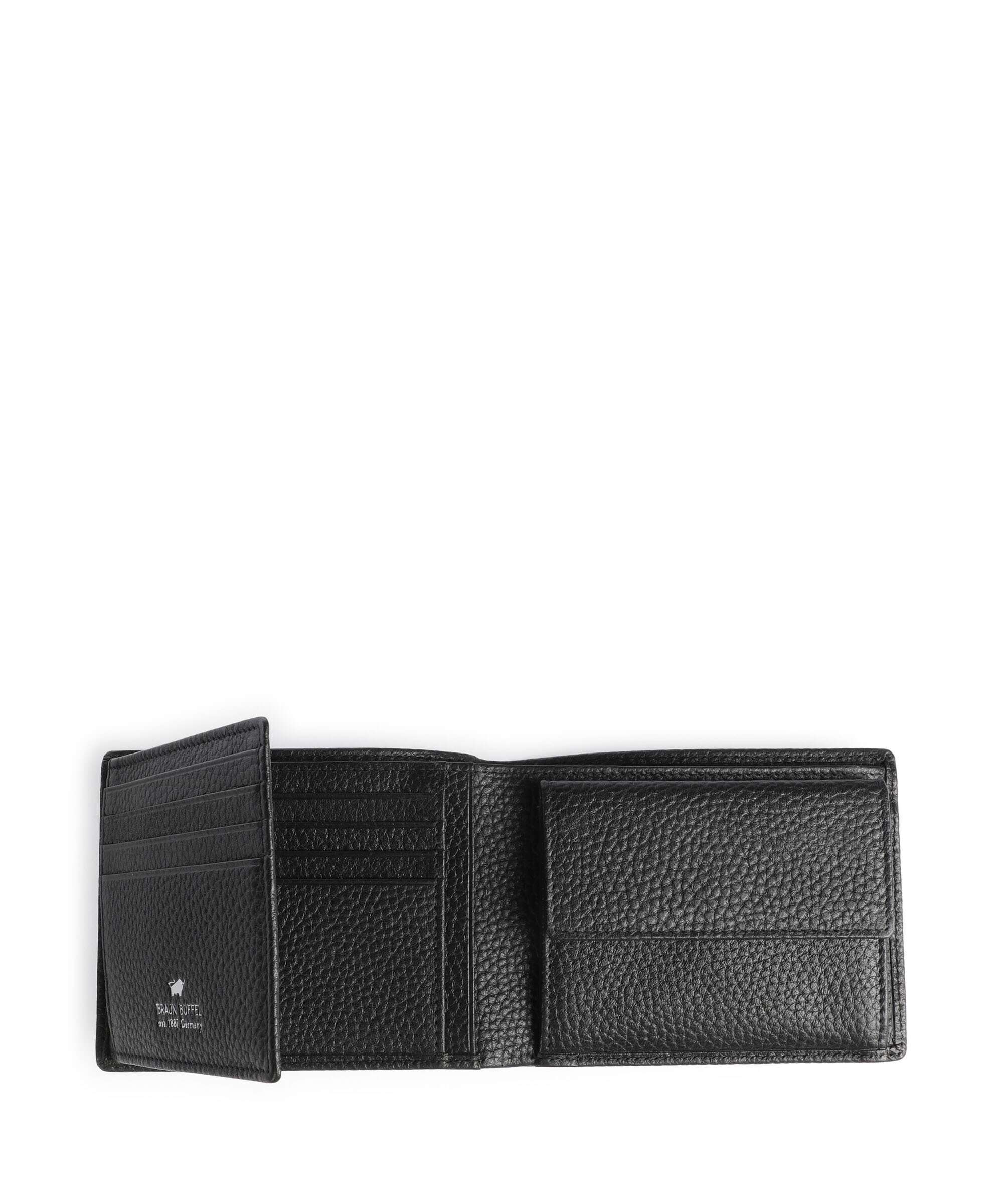 Braun Büffel Theo Wallet schwarz