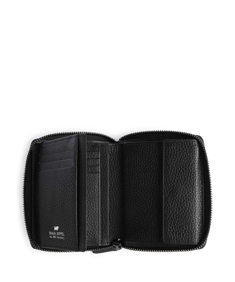Braun Büffel Theo Wallet schwarz