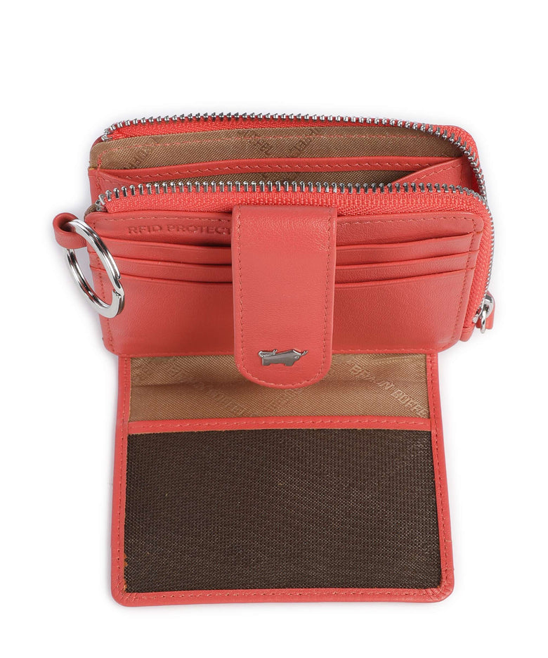 Braun Büffel Joy Credit card holder coral