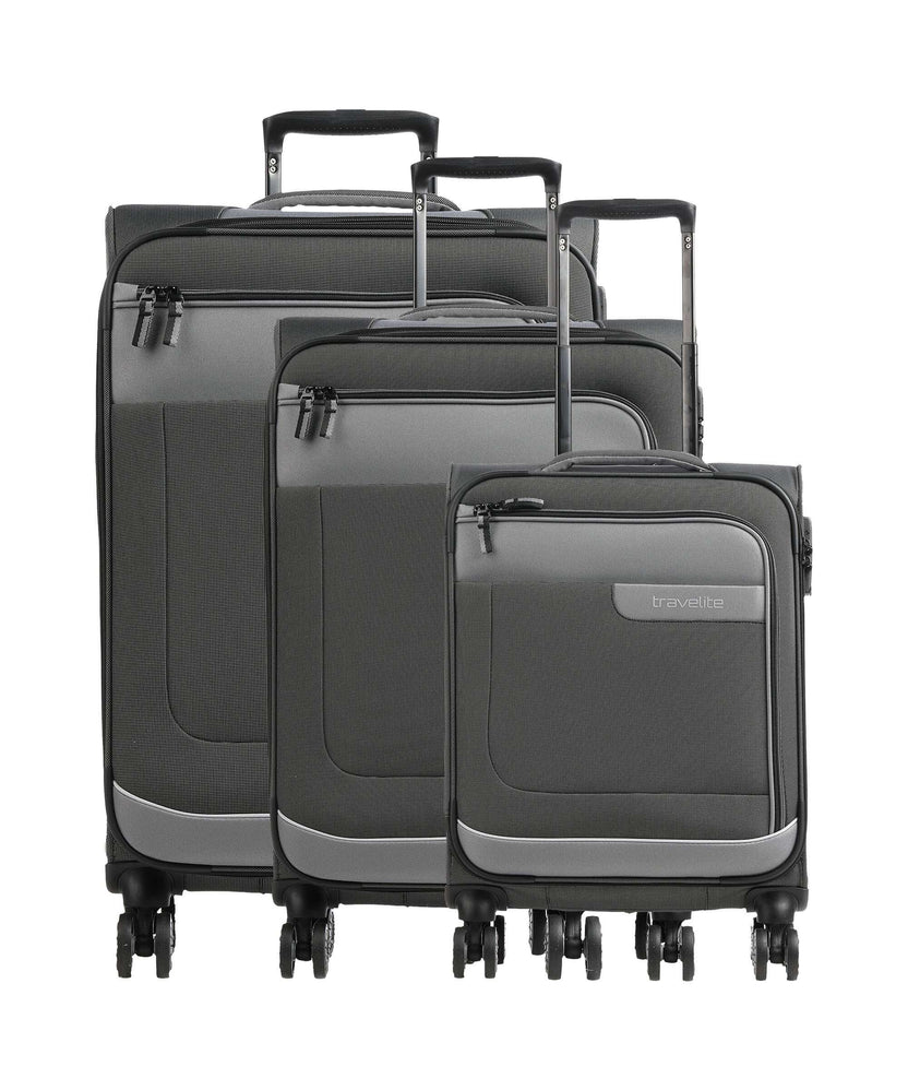 Travelite Viia Suitcase set (4 wheels) schiefer