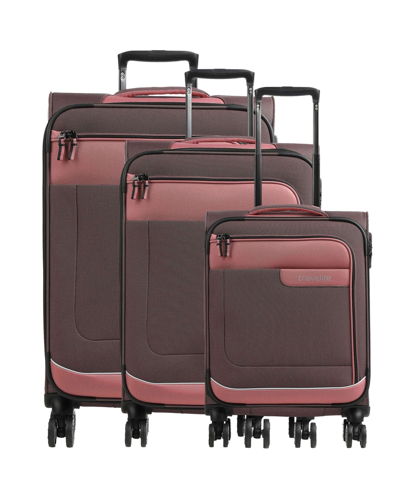 Travelite Viia Suitcase set (4 wheels) frühlingsrose