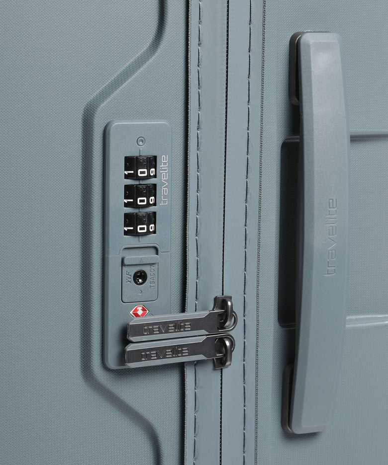 Travelite Elvaa L Spinner (4 wheels) blaugrau