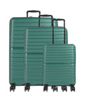 Travelite Trient Suitcase set (4 wheels) grün