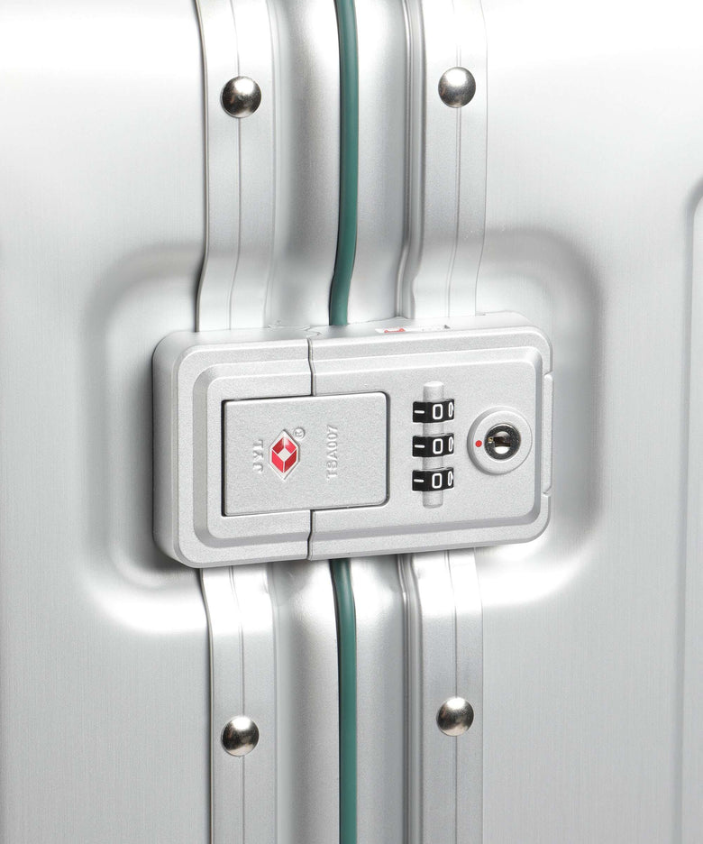 Travelite Next Spinner (4 wheels) silber/grün