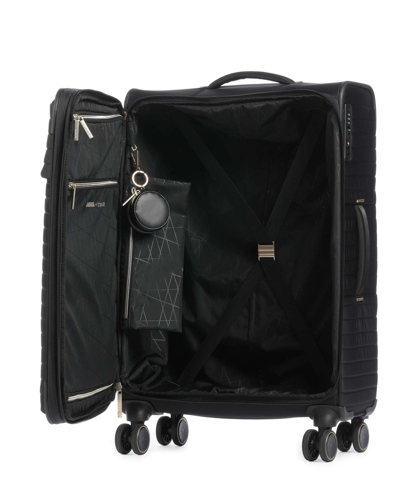 Travelite Barbara Stepp Spinner (4 wheels) schwarz