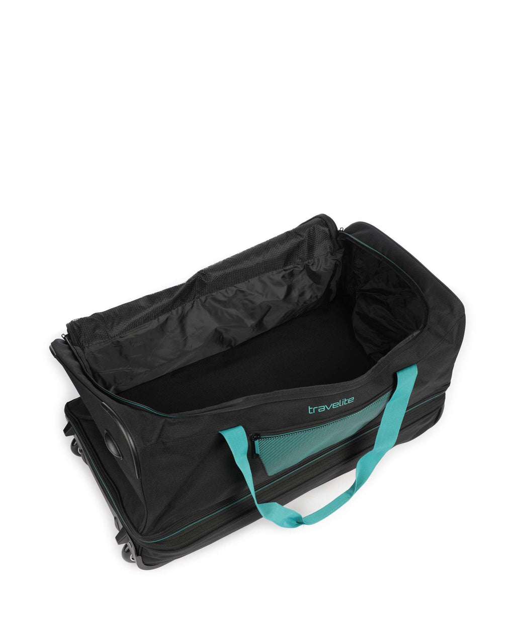 Travelite Basics Travel bag with wheels schwarz/petrol