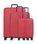 Travelite Air Stripe Kofferset (4 wielen) red