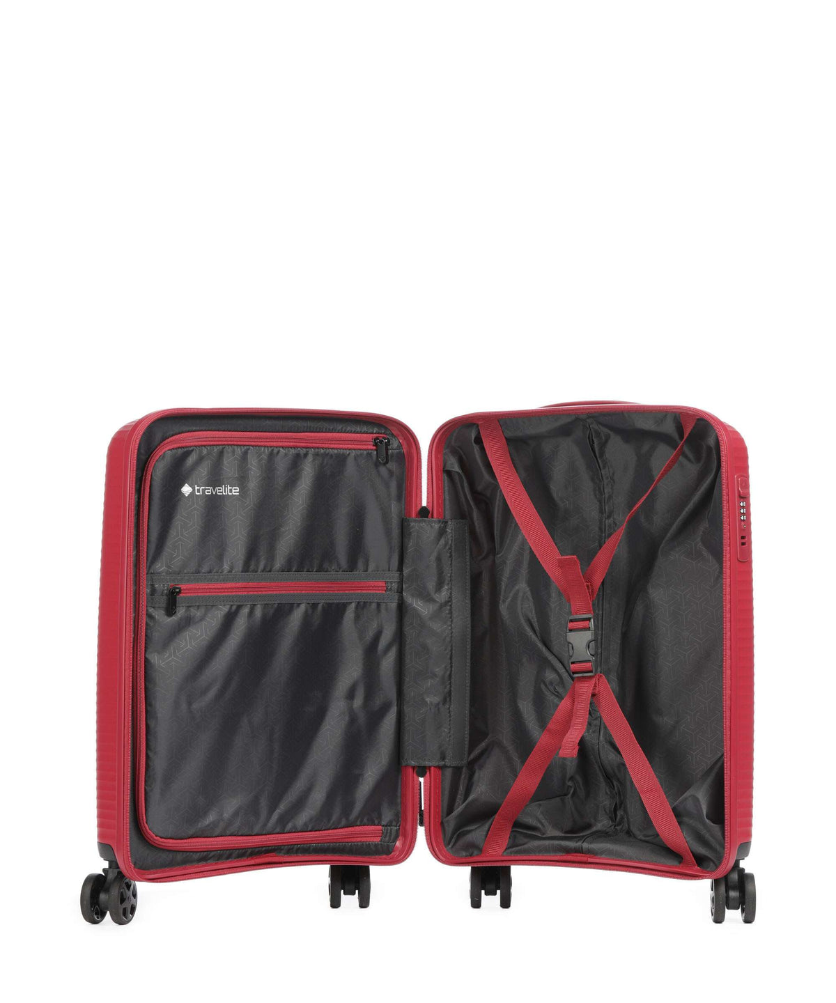 Travelite Air Stripe Spinner (4 wheels) red