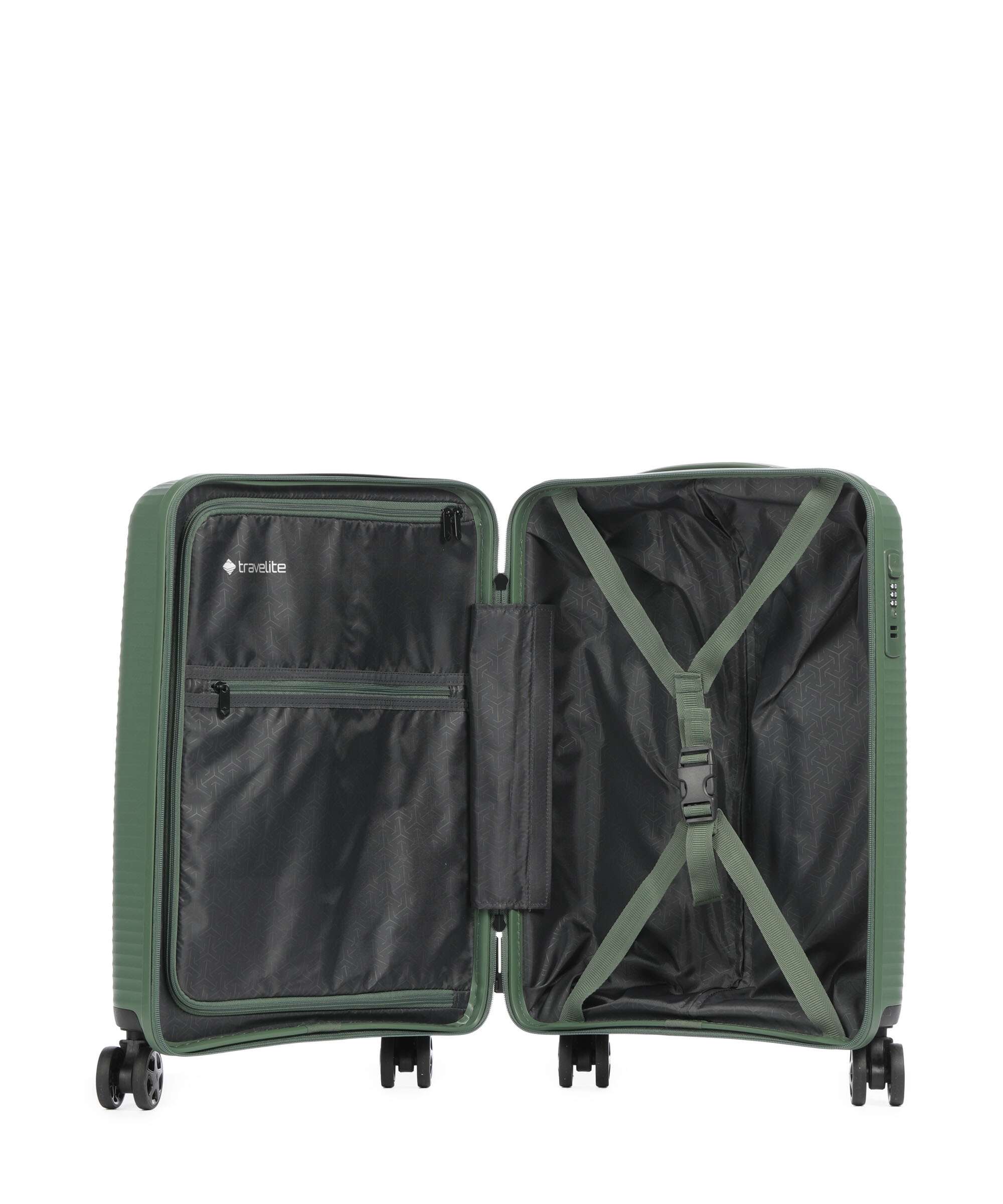 Travelite Air Stripe Spinner (4 wheels) green