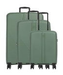 Travelite Air Stripe Kofferset (4 wielen) green