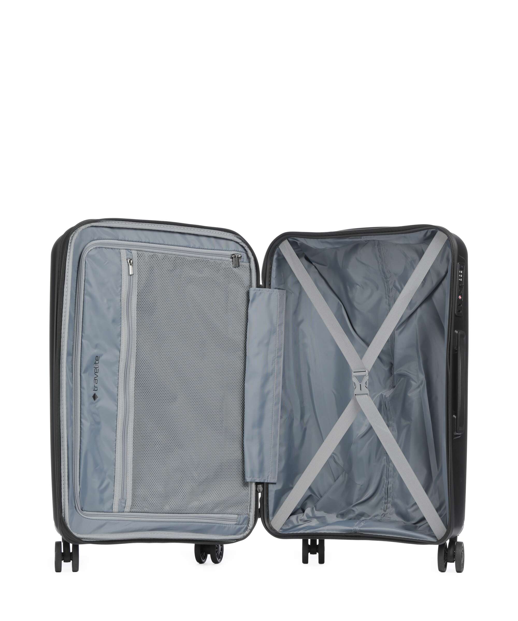 Travelite Skymate Suitcase set (4 wheels) black