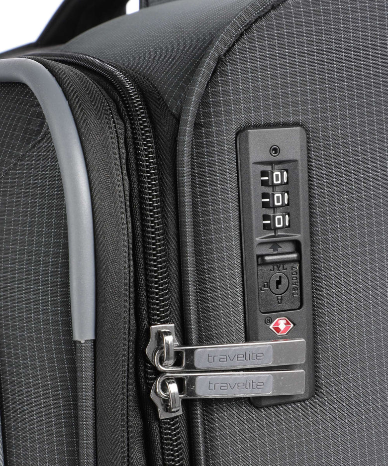 Travelite Corsiica Suitcase set (4 wheels) black