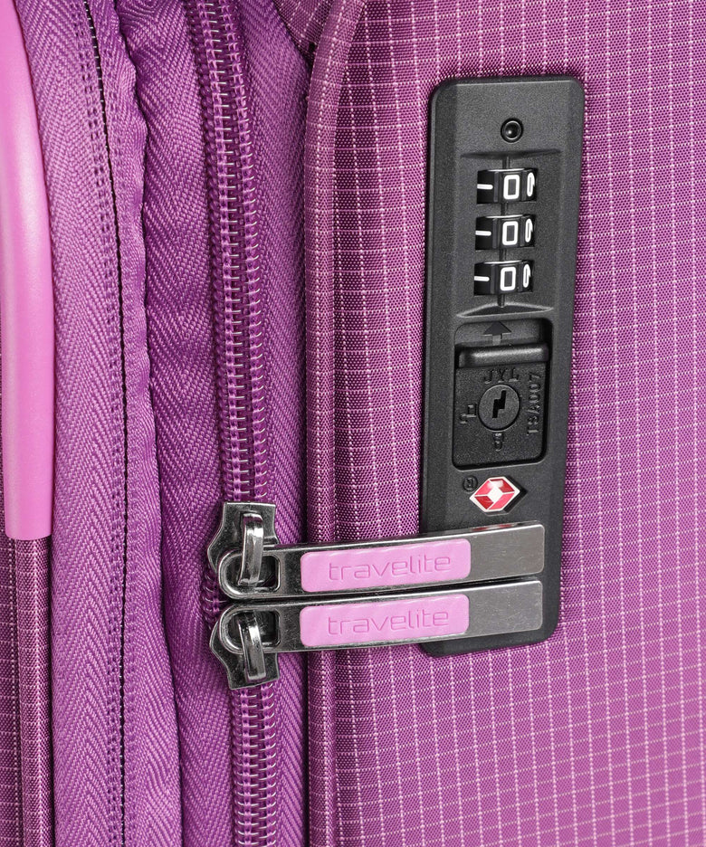 Travelite Corsiica Suitcase set (4 wheels) pink