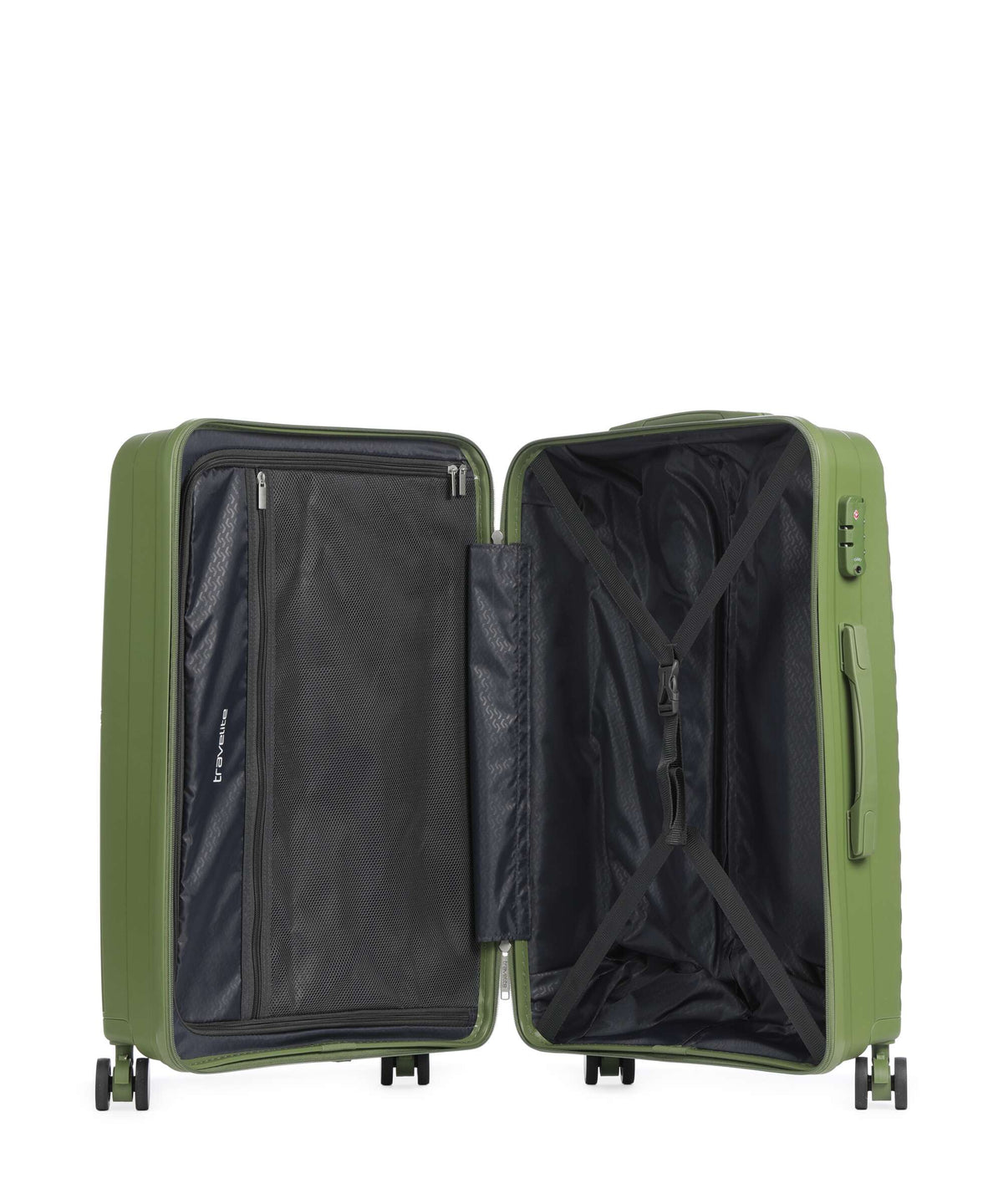 Travelite Pacific Suitcase set (4 wheels) olive