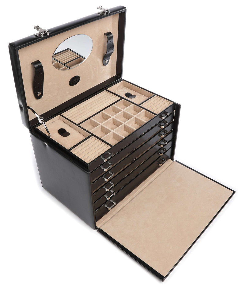 Windrose Merino Jewelry box schwarz