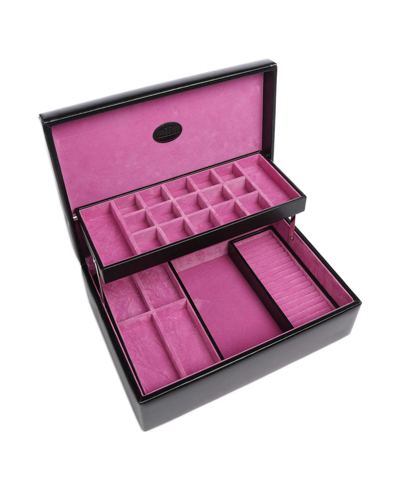 Windrose Merino 4 Etagen Jewelry box schwarz