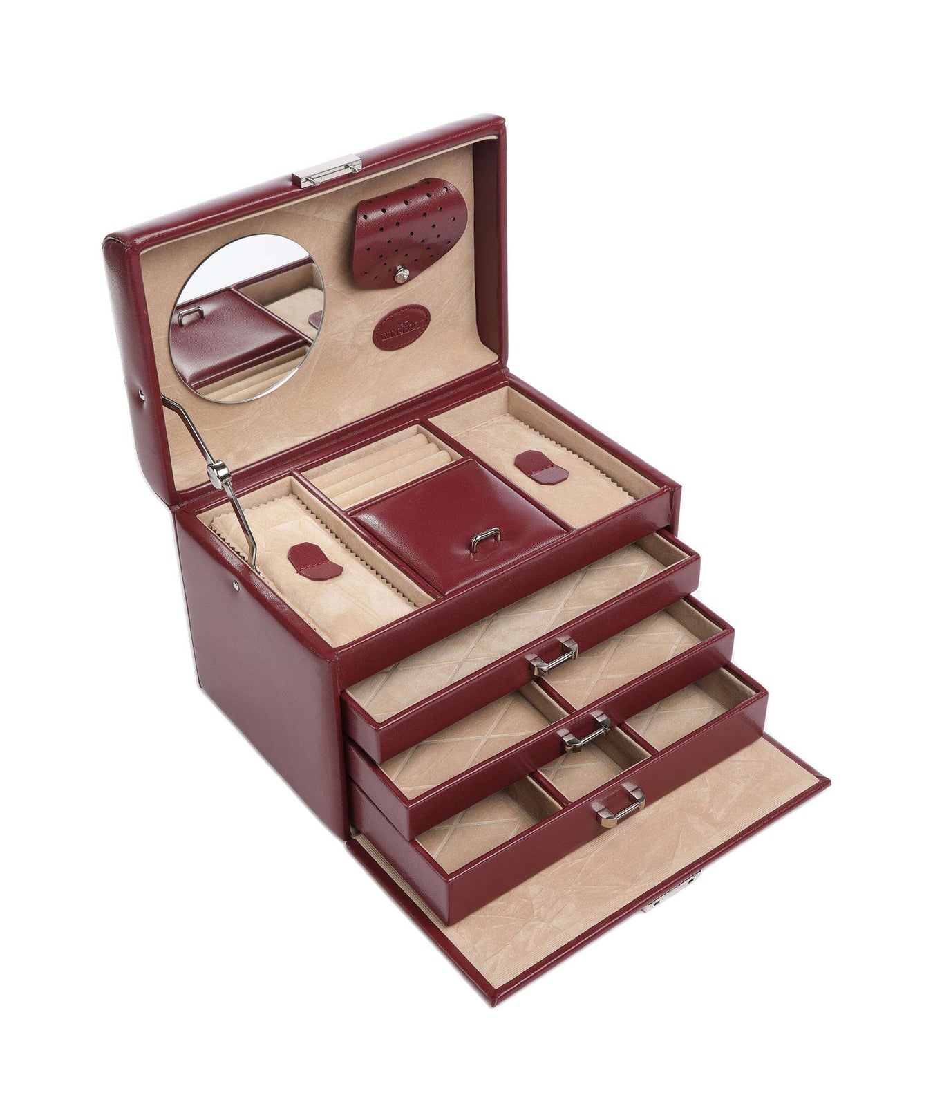 Windrose Merino 4 Etagen Jewelry box rot