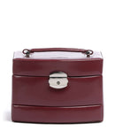 Windrose Merino 3 Etagen Sieradendoos rot