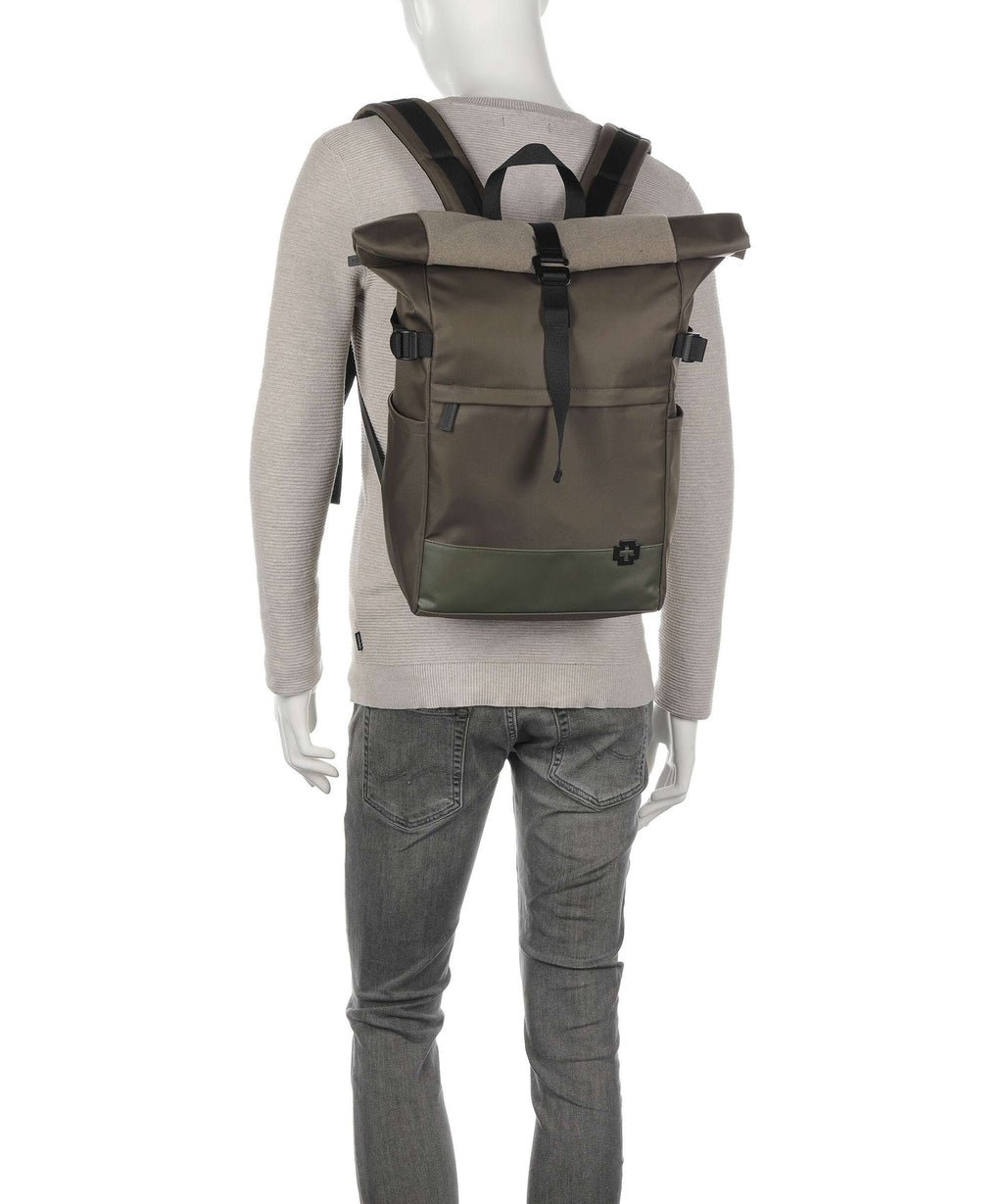Strellson Rolltop Canada Water Rolltop backpack khaki
