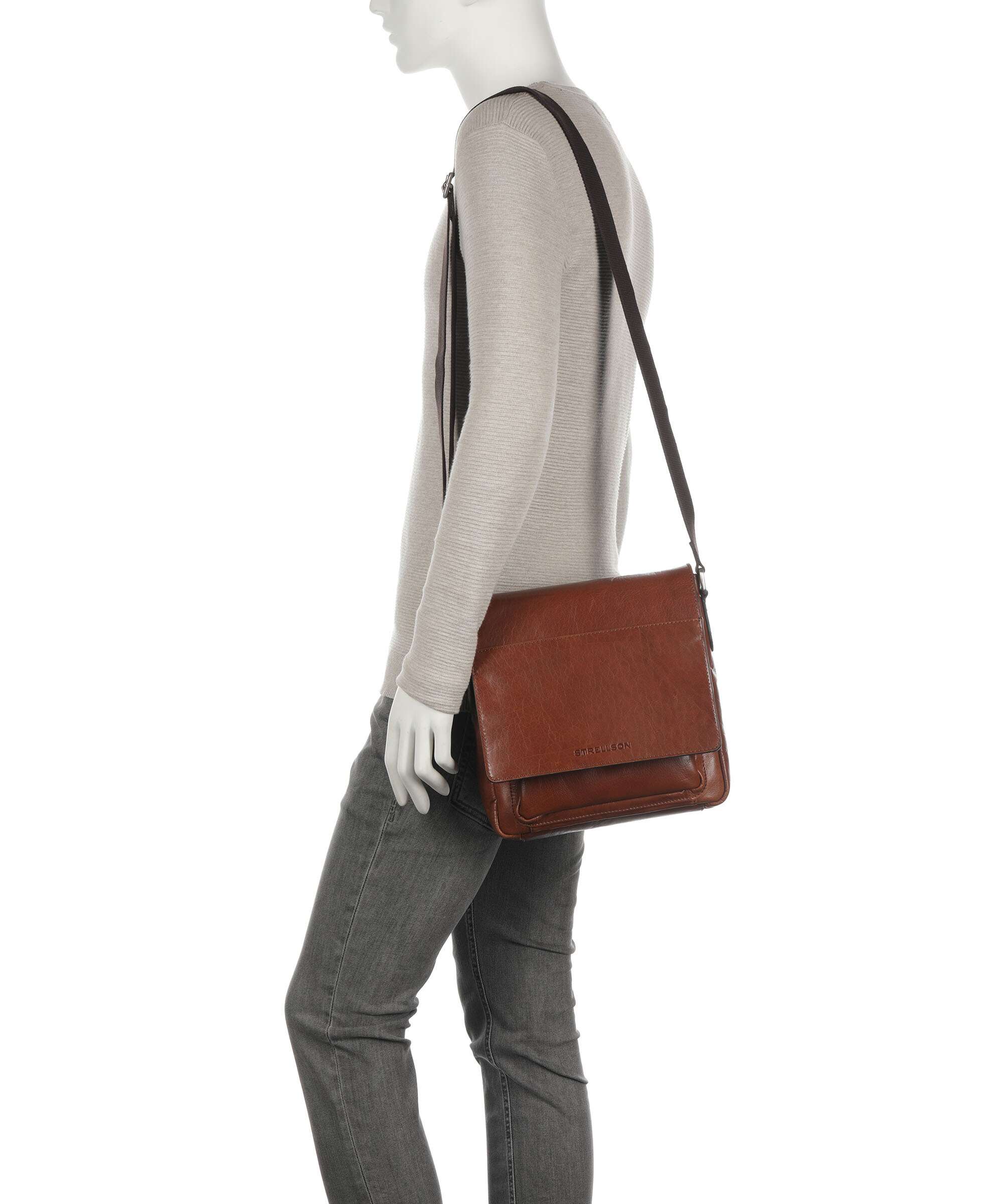 Strellson Swiss Cottage Clint Crossbody bag cognac