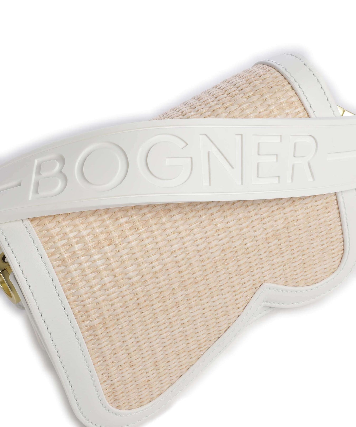 Bogner Bex Rafia Eartha Shoulder bag white