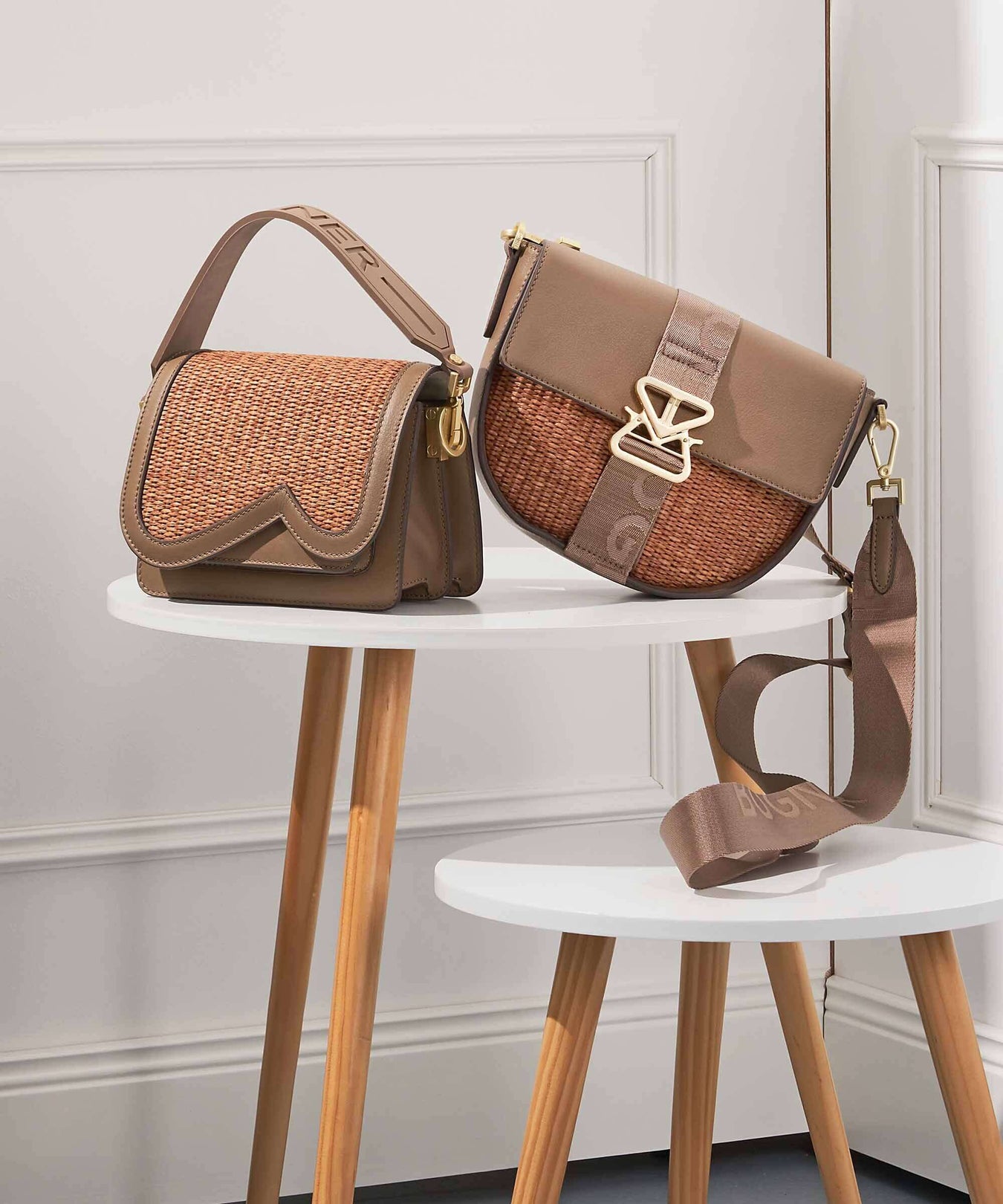 Bogner Bex Rafia Eartha Shoulder bag portabella