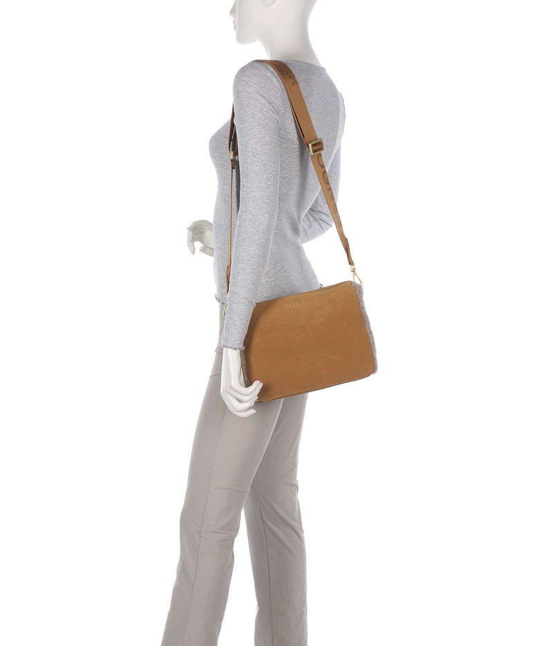 Bogner Banff Frisé Crossbody bag light brown