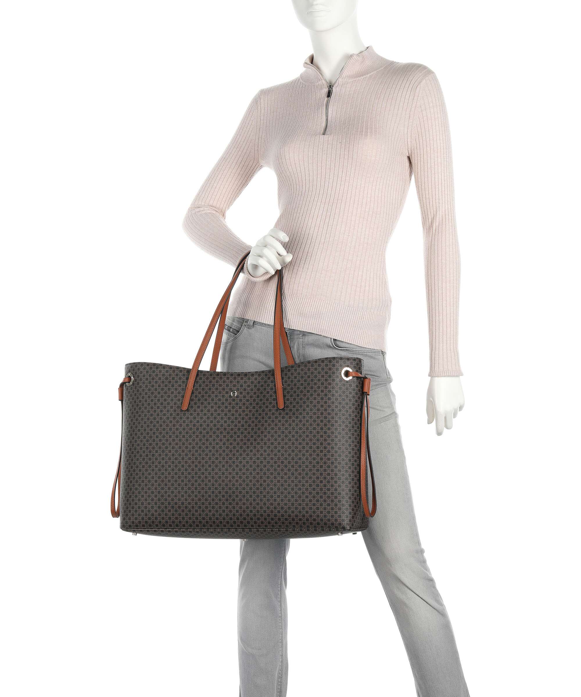 Aigner Carry All L Tote bag cognac brown
