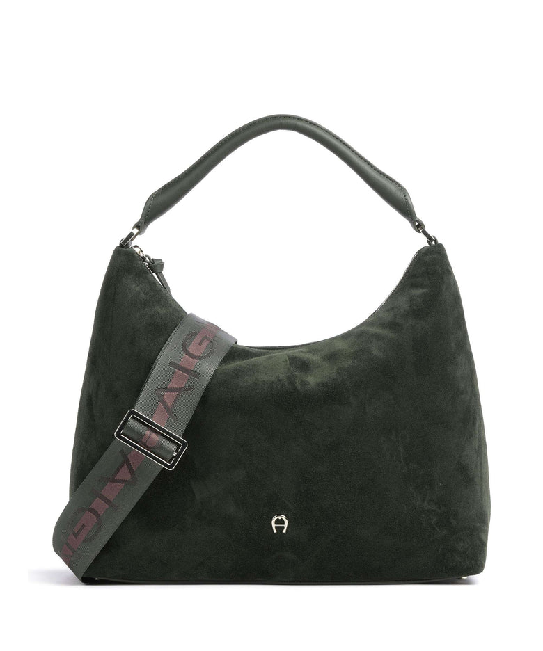 Aigner Zita M Hobo bag hunter green