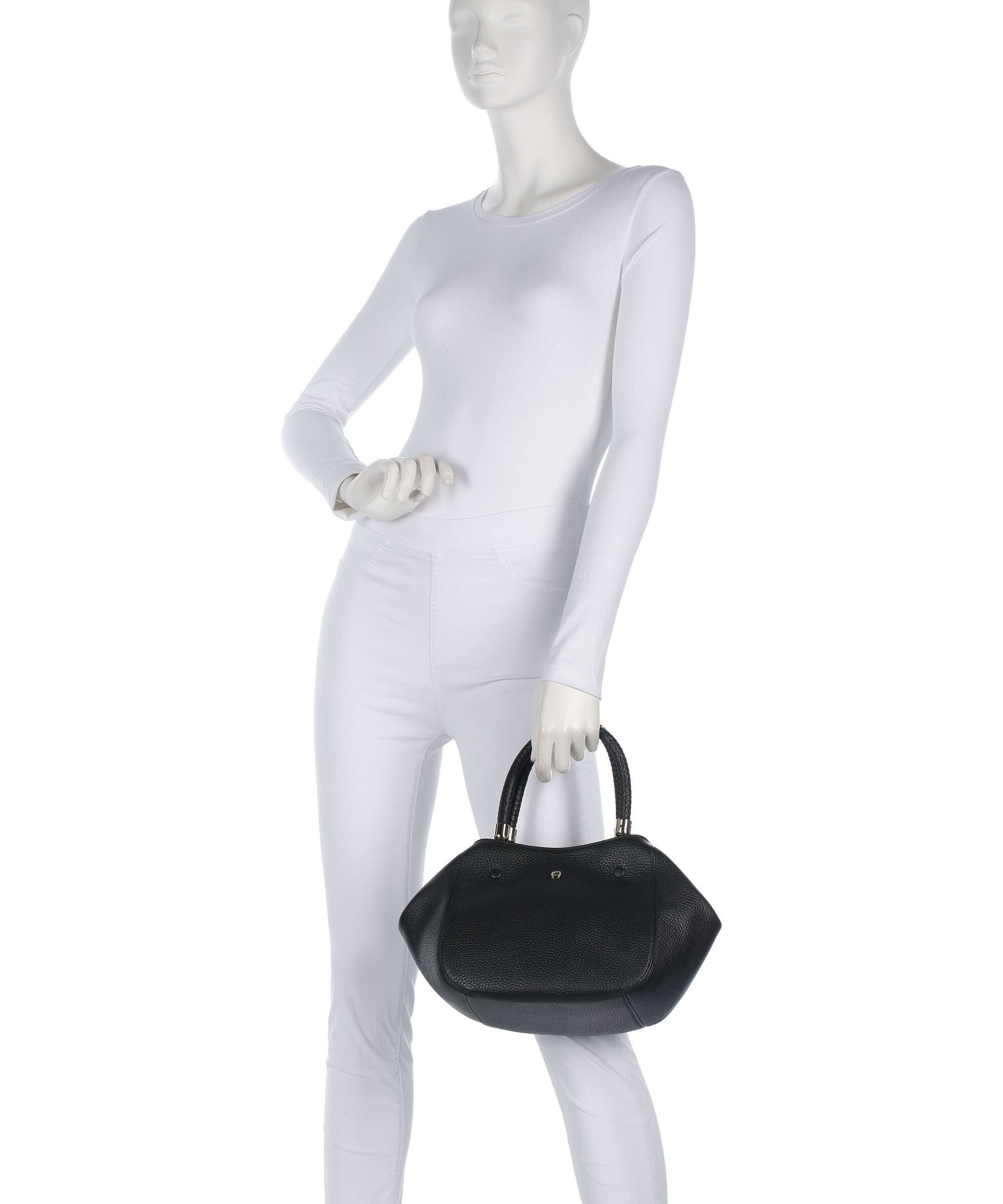 Aigner Carré Soft M Handbag black