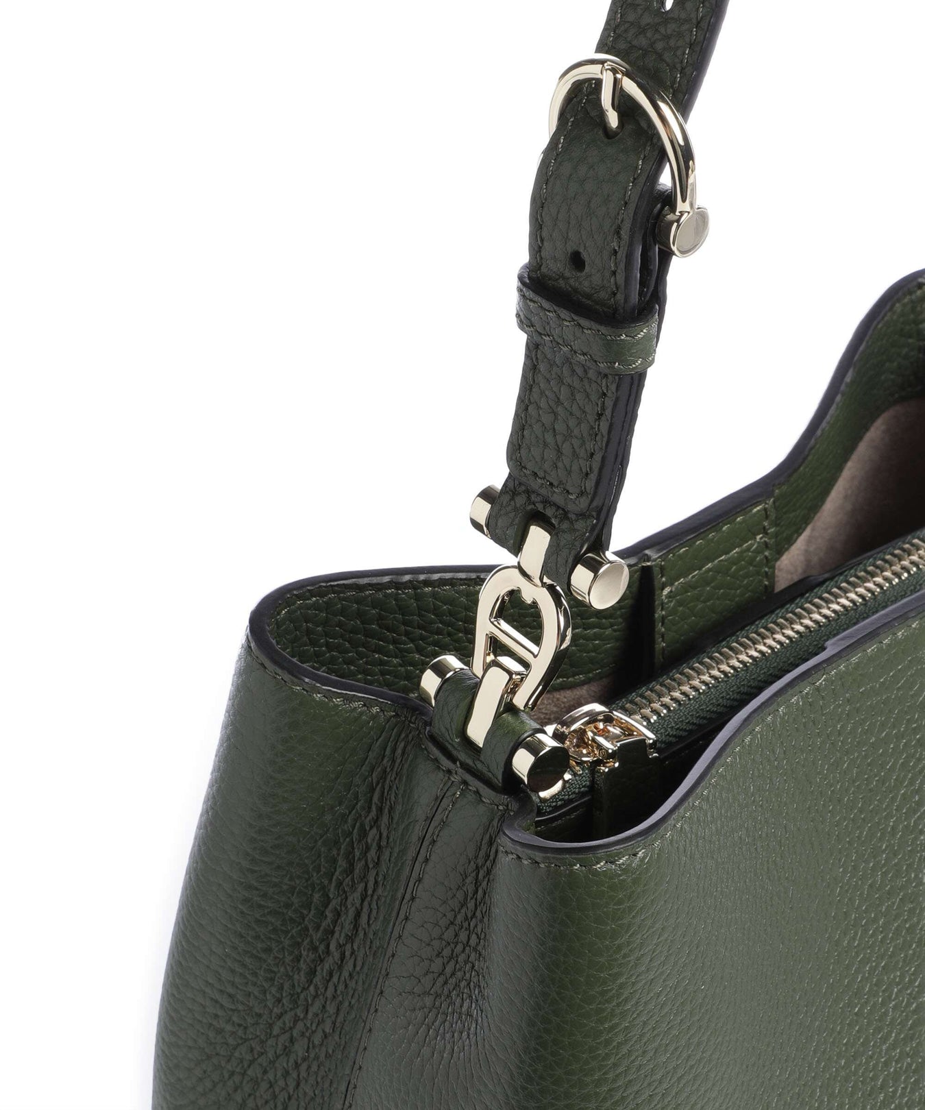 Aigner Delia S Bucket bag dark olive