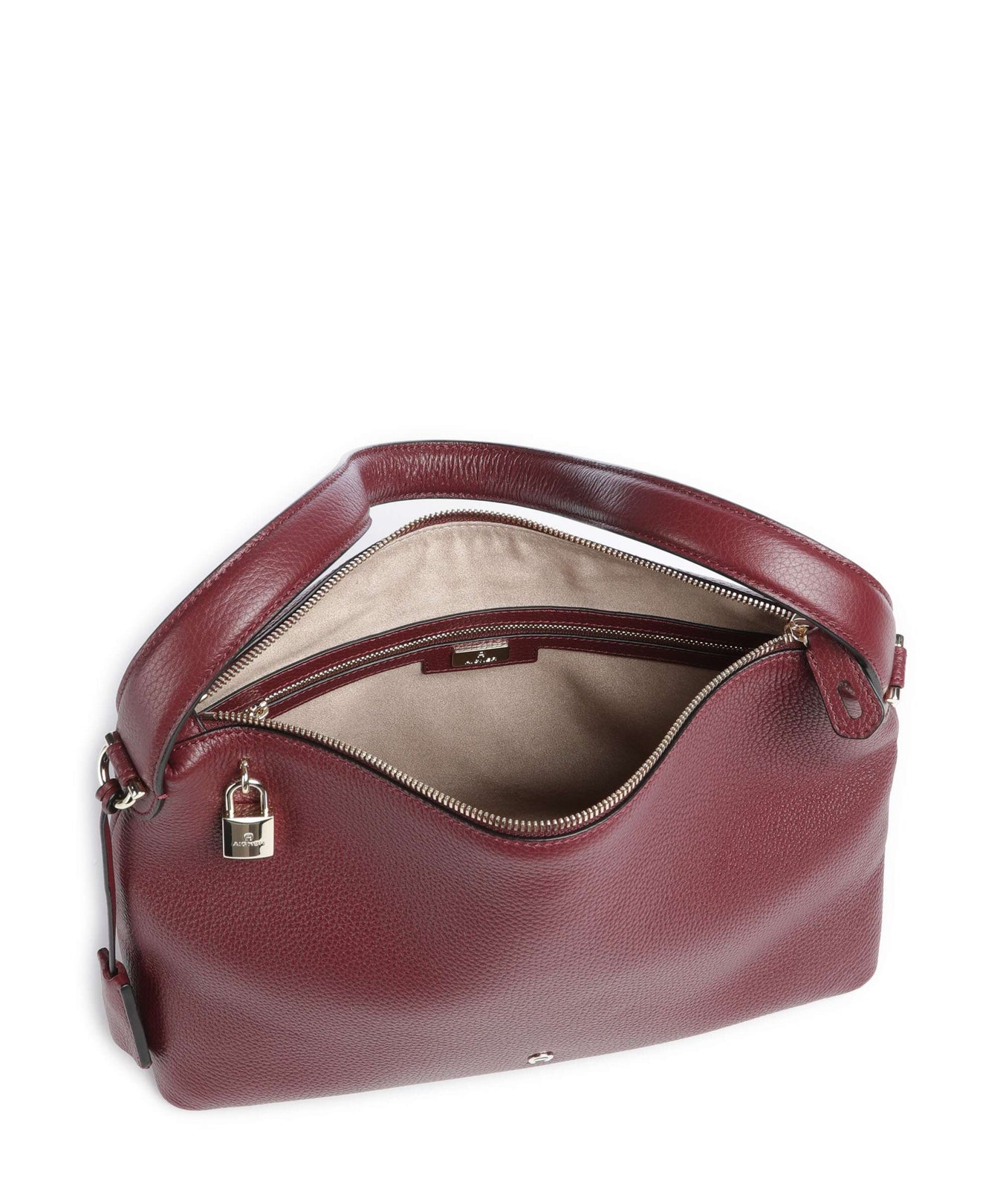 Aigner Delia M Hobo bag burgundy