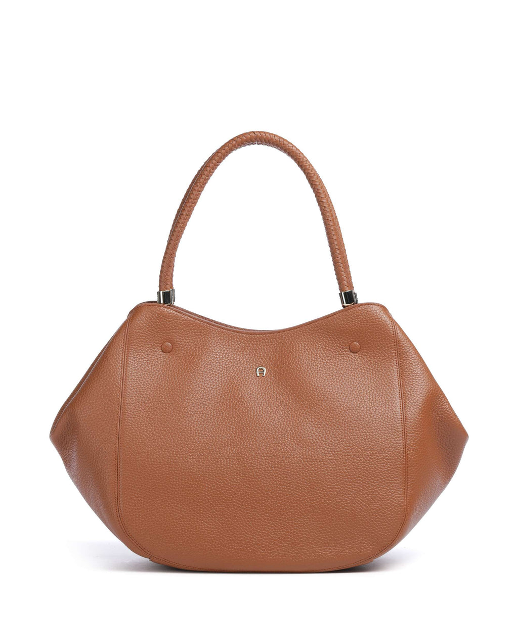 Aigner Carré Soft L Tote bag cognac brown