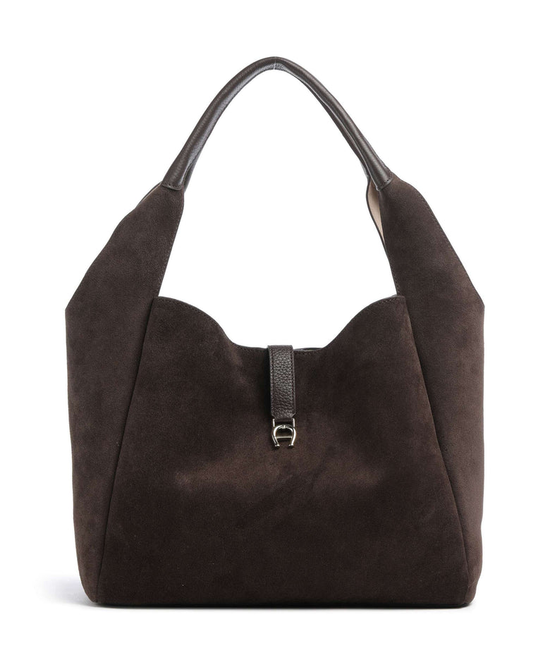 Aigner Zaira M Hobo bag soil brown