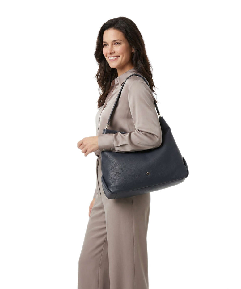Aigner Paola M Hobo bag cosmic blue