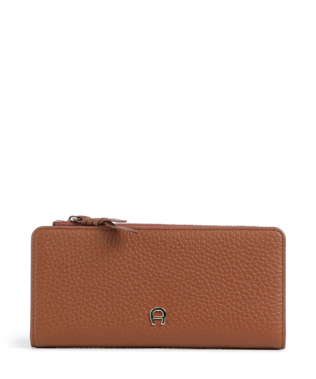Aigner Carré Soft Wallet cognac brown