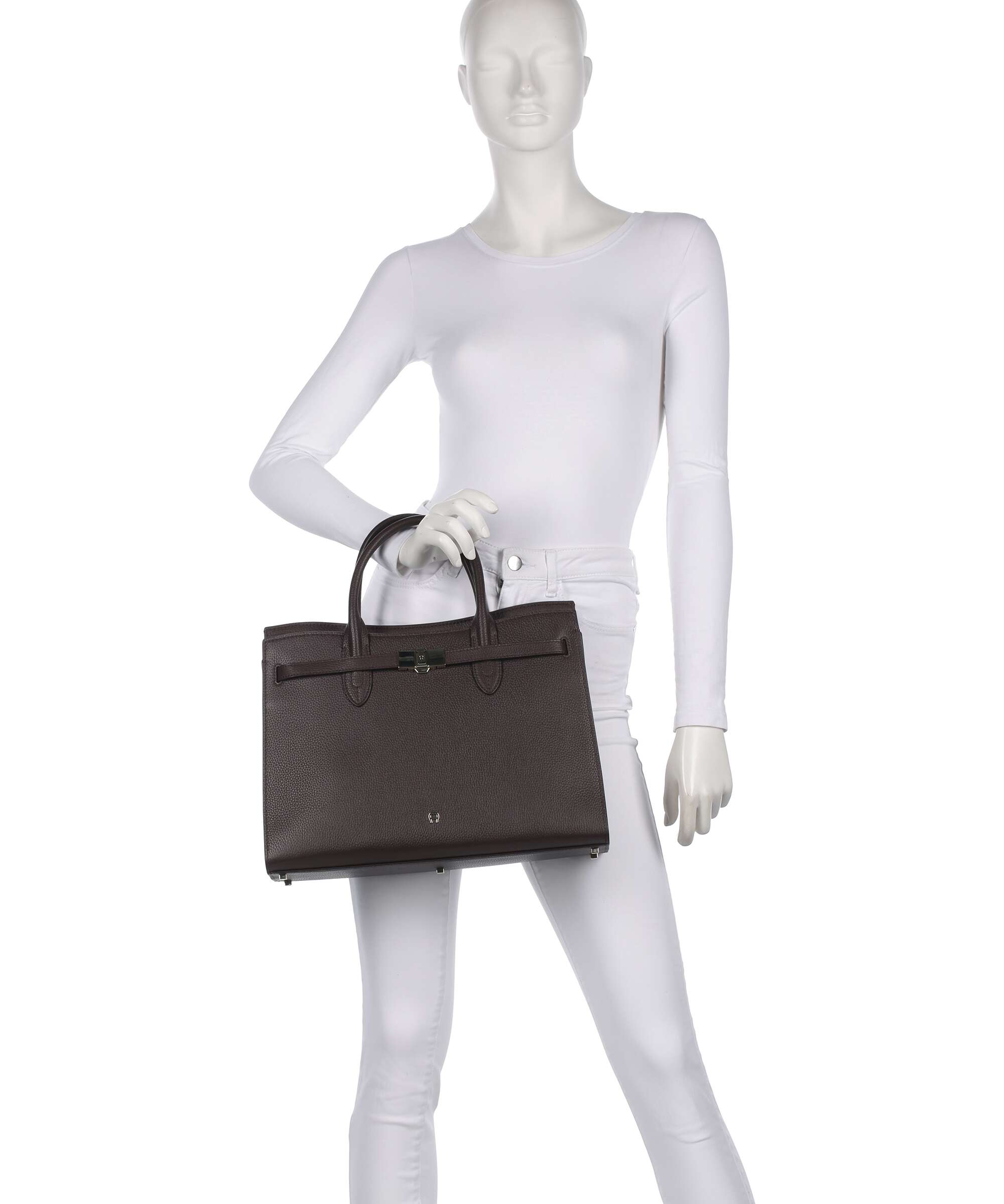 Aigner Farah L Handbag soil brown