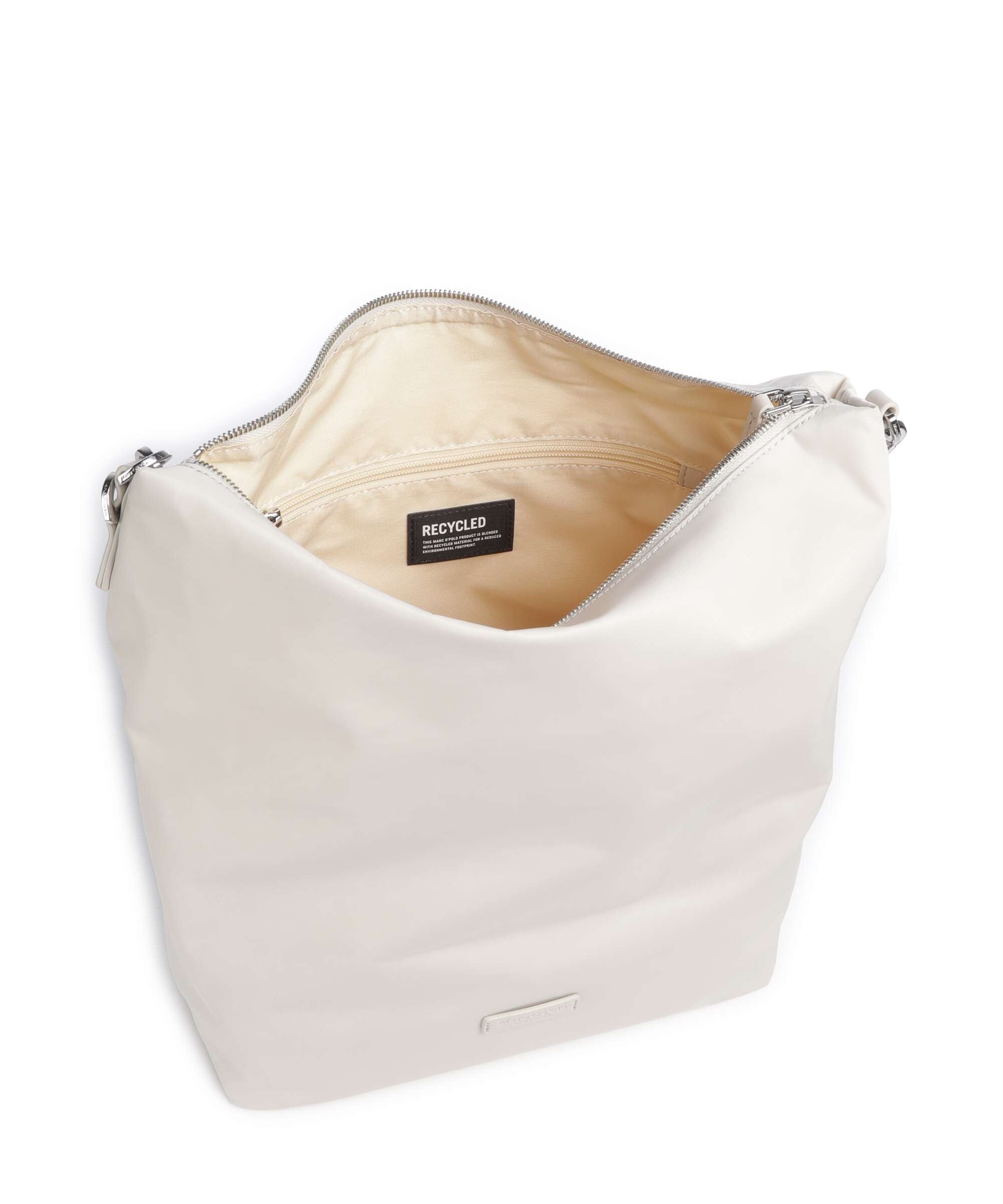 Marc O'Polo Amelie M Hobo bag grey silk