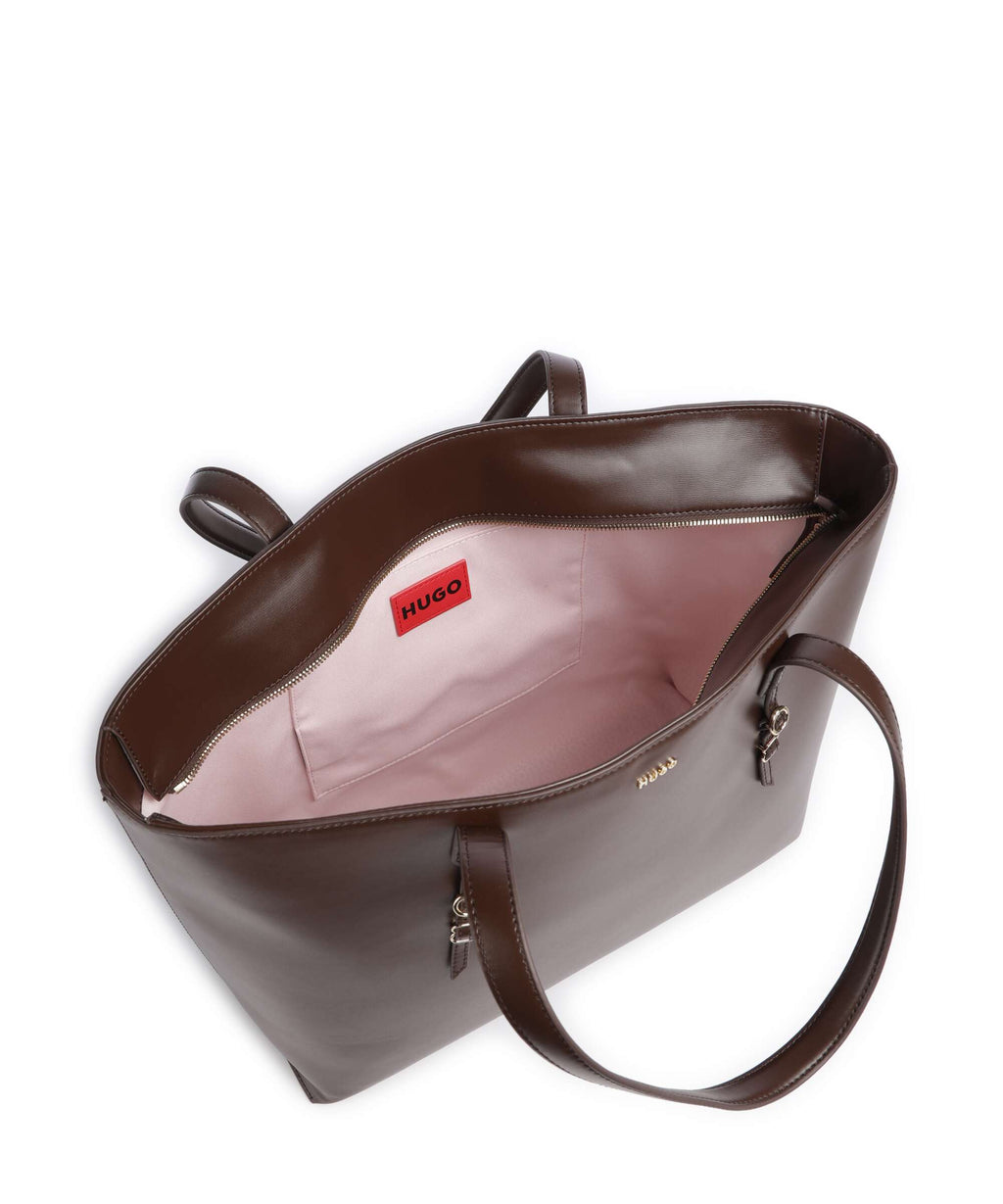 Hugo Syndra Tote bag medium brown