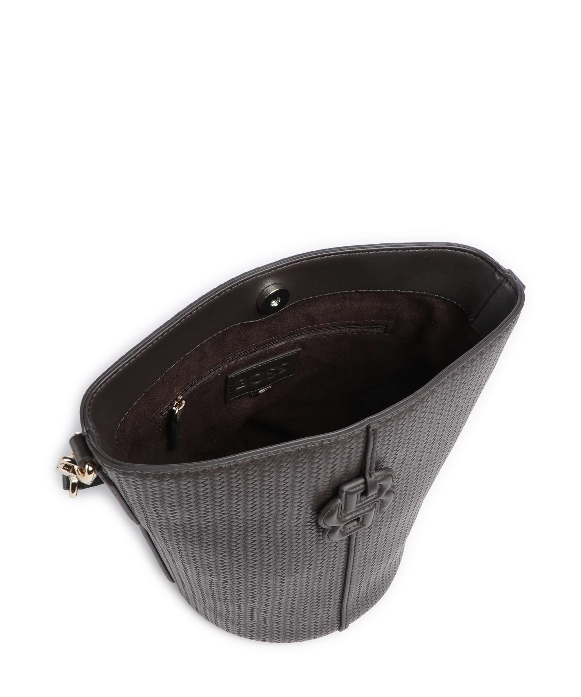 BOSS Anett Bucket bag dark brown
