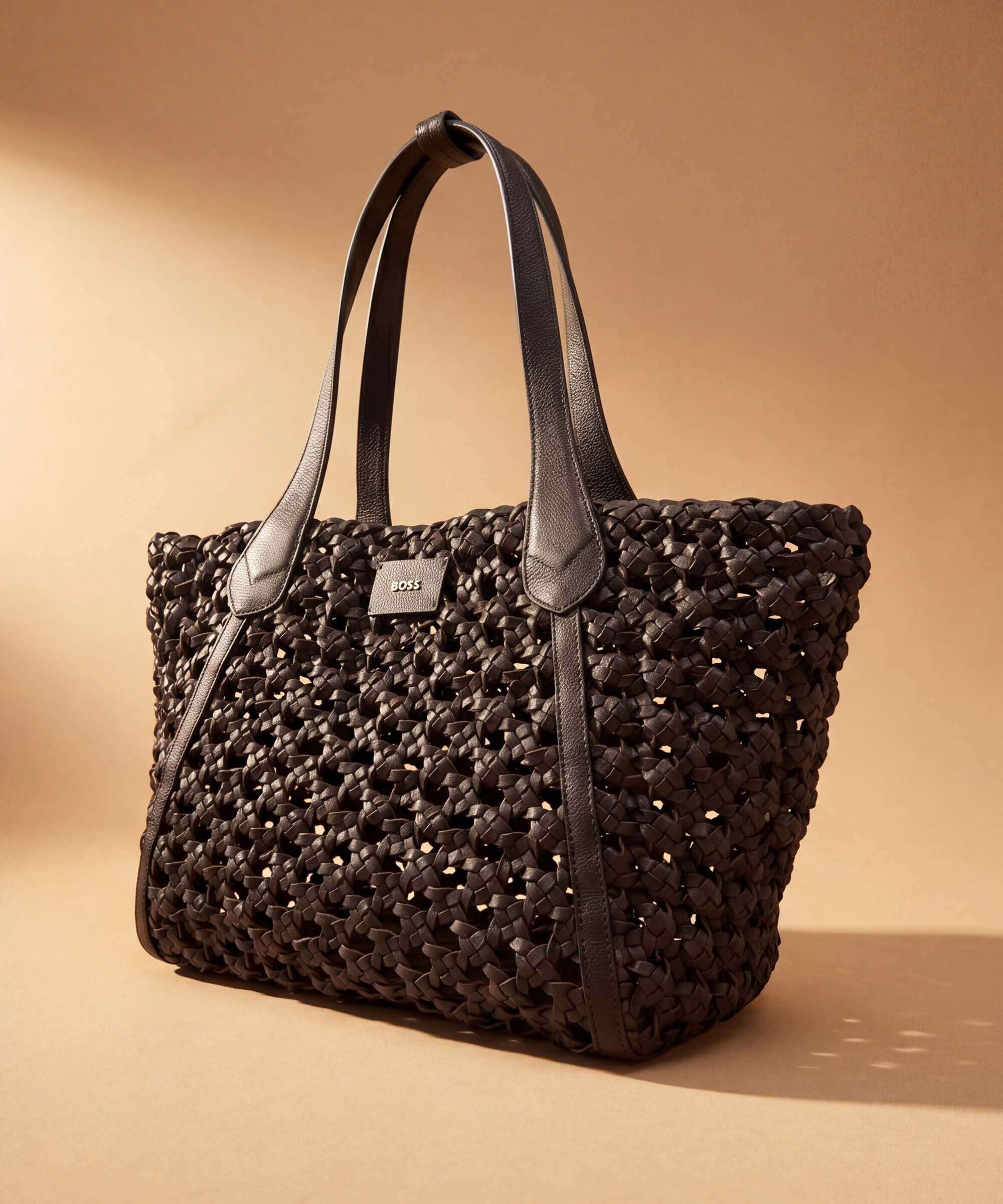 BOSS Lenah Hobo bag dark brown