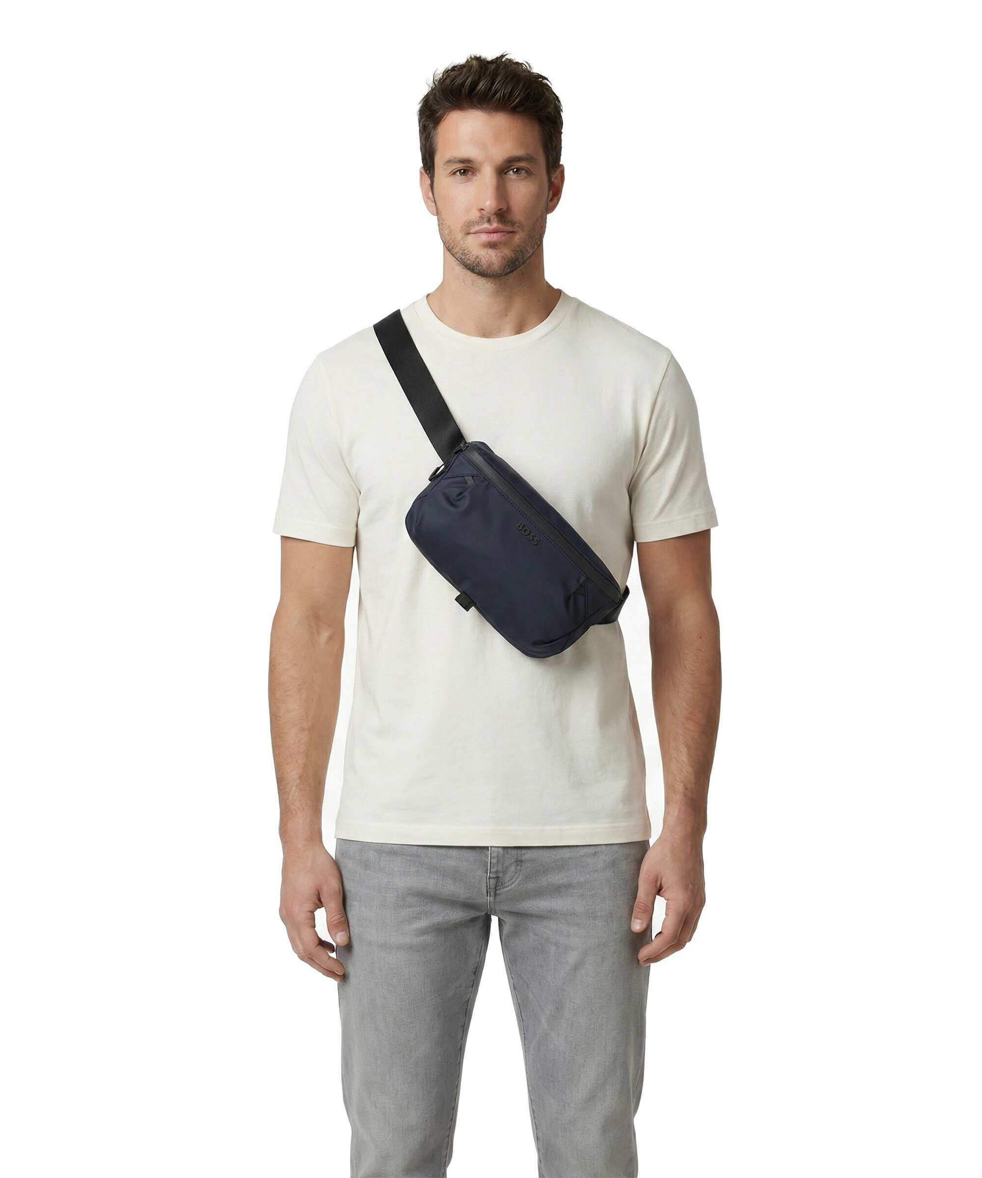 BOSS Stenson Belt bag dark blue
